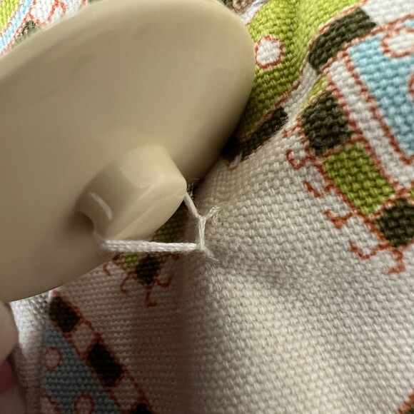 J Crew Trastevere Paisley Mini Skirt Big Buttons Blue Green Cream - Women's 2 - Picture 3 of 11